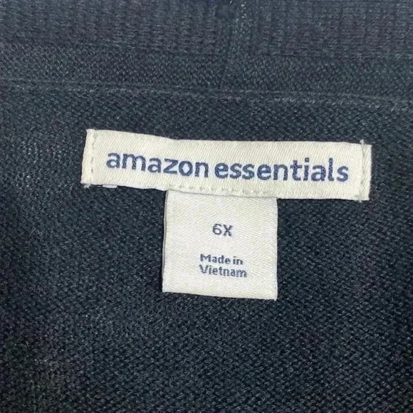 Amazon Essentials Black Plus Sized Open Front Long Cardigan w/ Pockets, Size 6X. - Picture 8 of 14